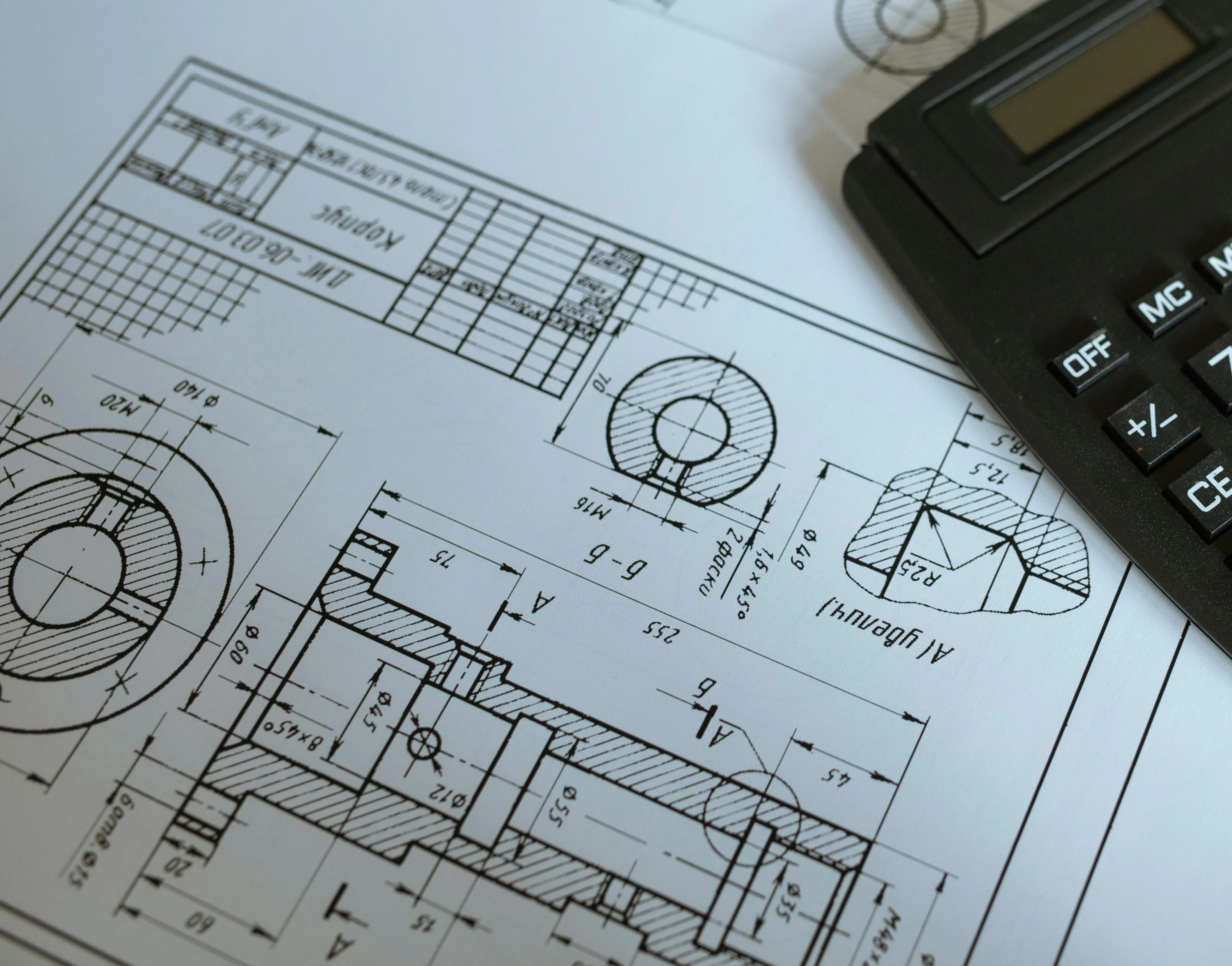 Illustration des notes de calcul